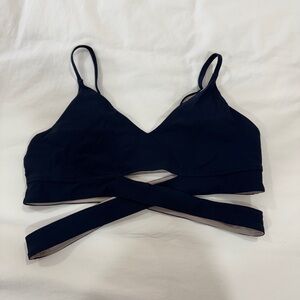 Navy Cross-Strap Lululemon sports bra